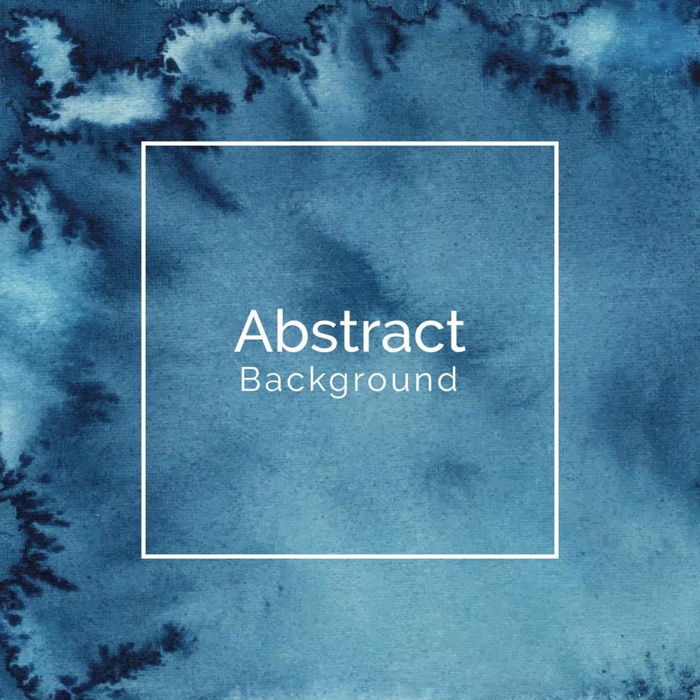Blue watercolor abstract painted texture background vector