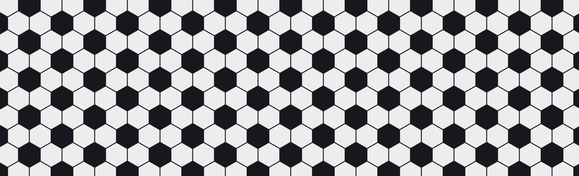 Black and white panoramic soccer background - Vector