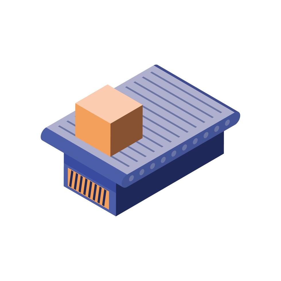 Isometric Industry conveyor vector