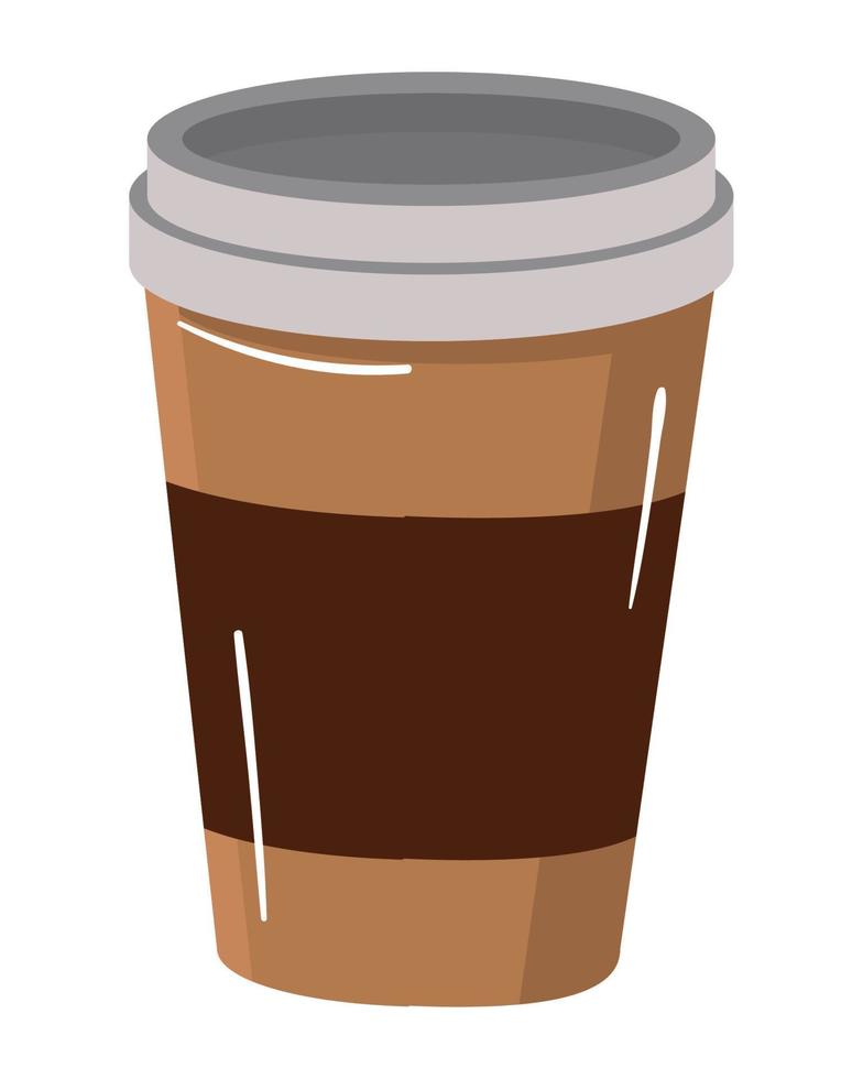 take away cup beverage vector