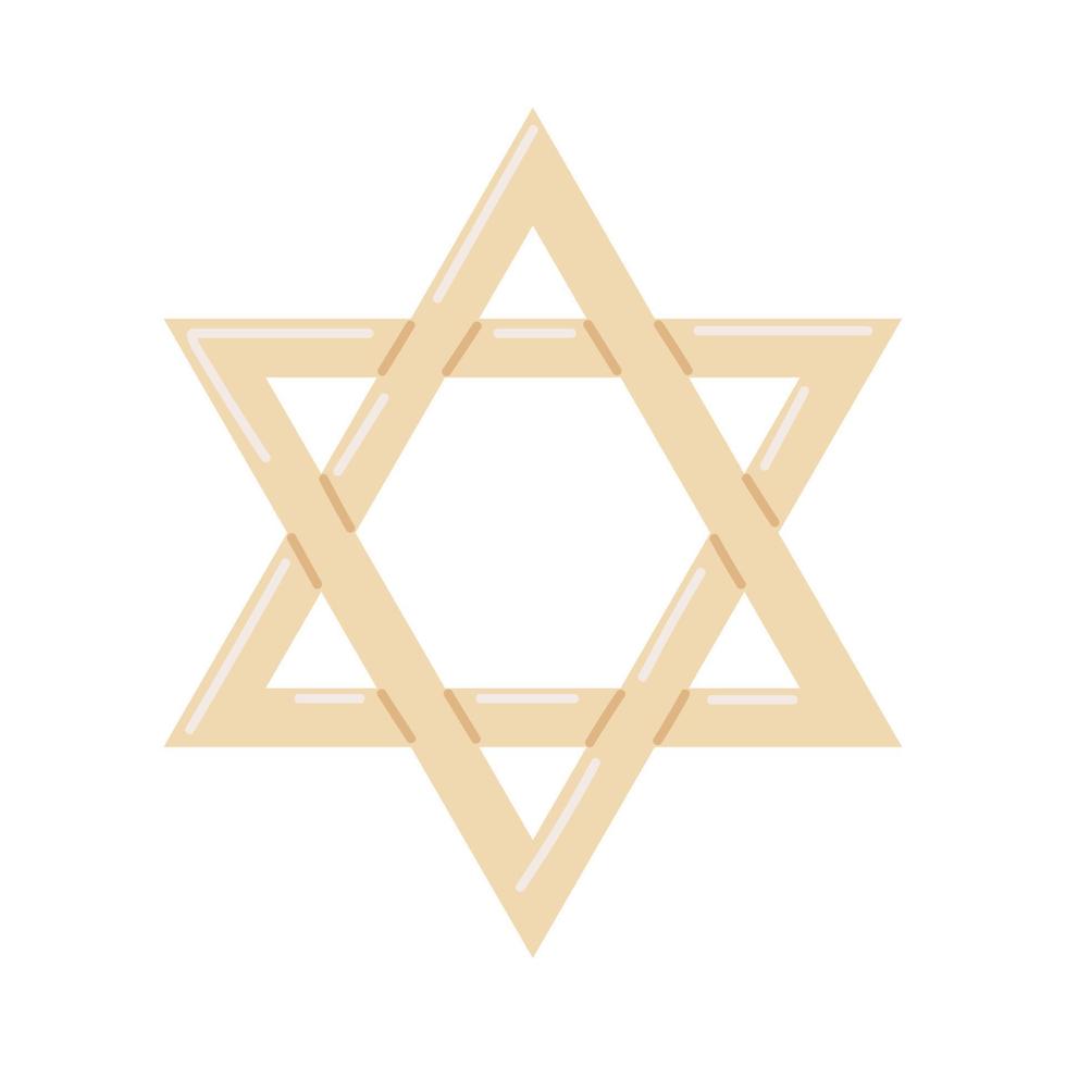 estrella de david judía vector
