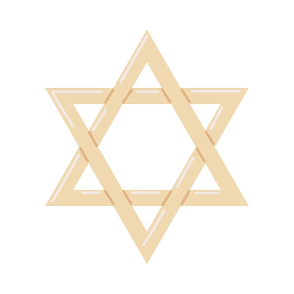 Jewish David star vector