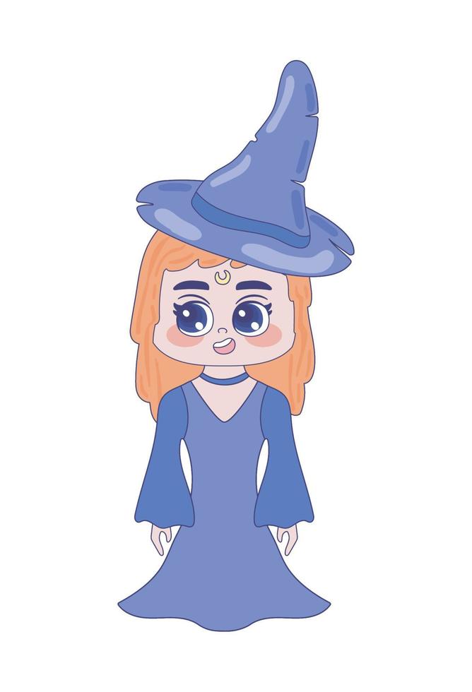 halloween witch cartoon vector