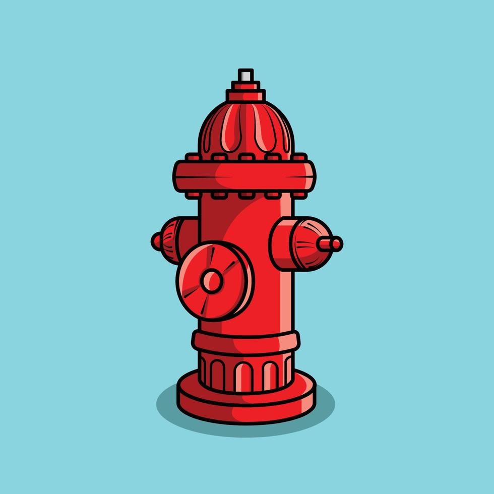 Fire Hydrant The Illustration vector