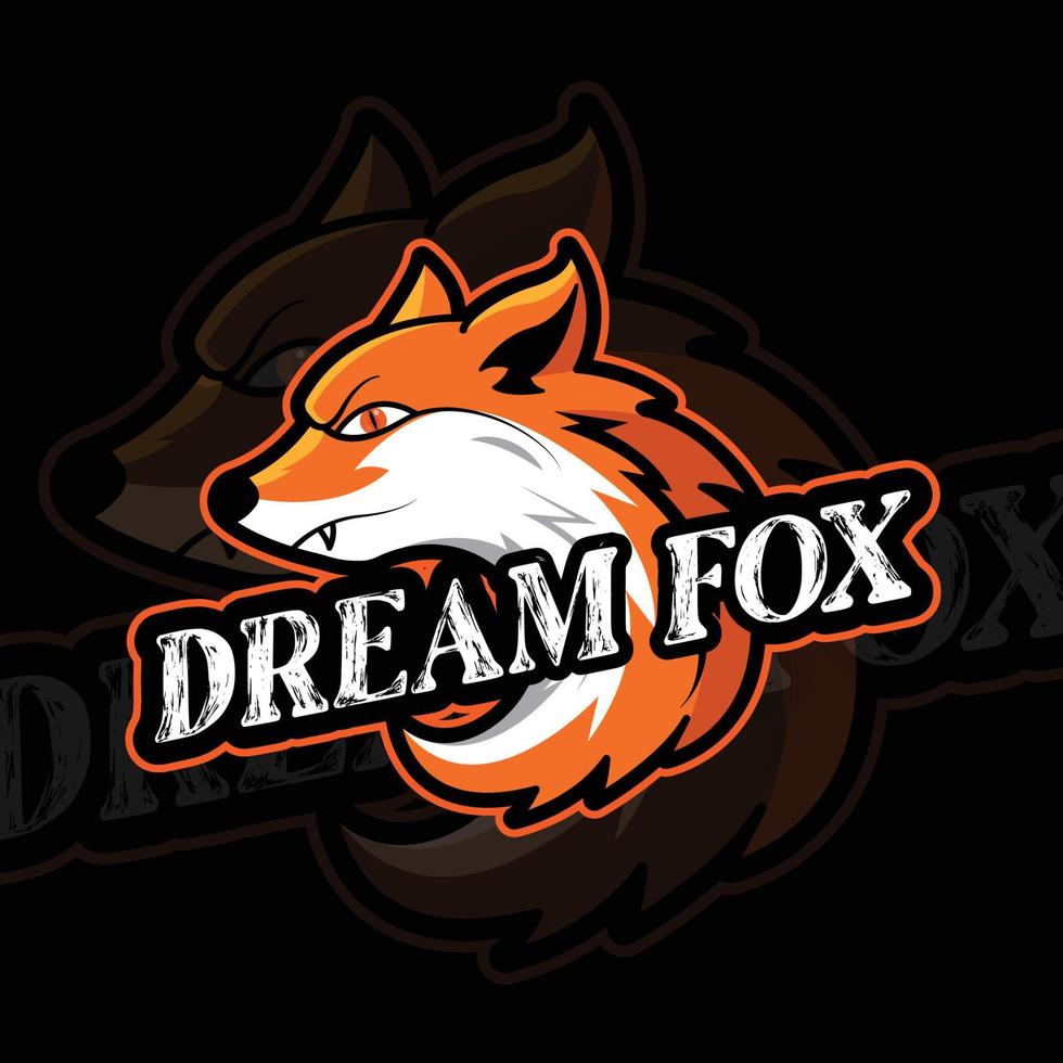 Dream Fox Esport Logo vector