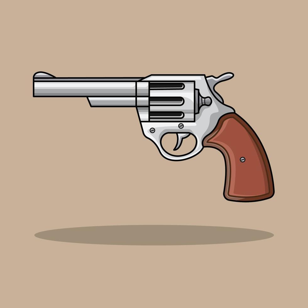 la ilustración de la pistola de mano vector