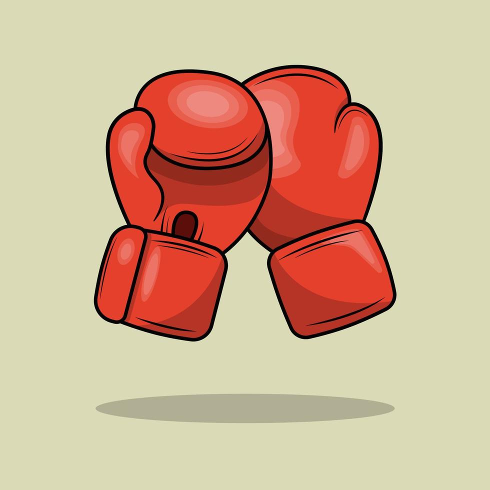 guante de boxeo la ilustración vector