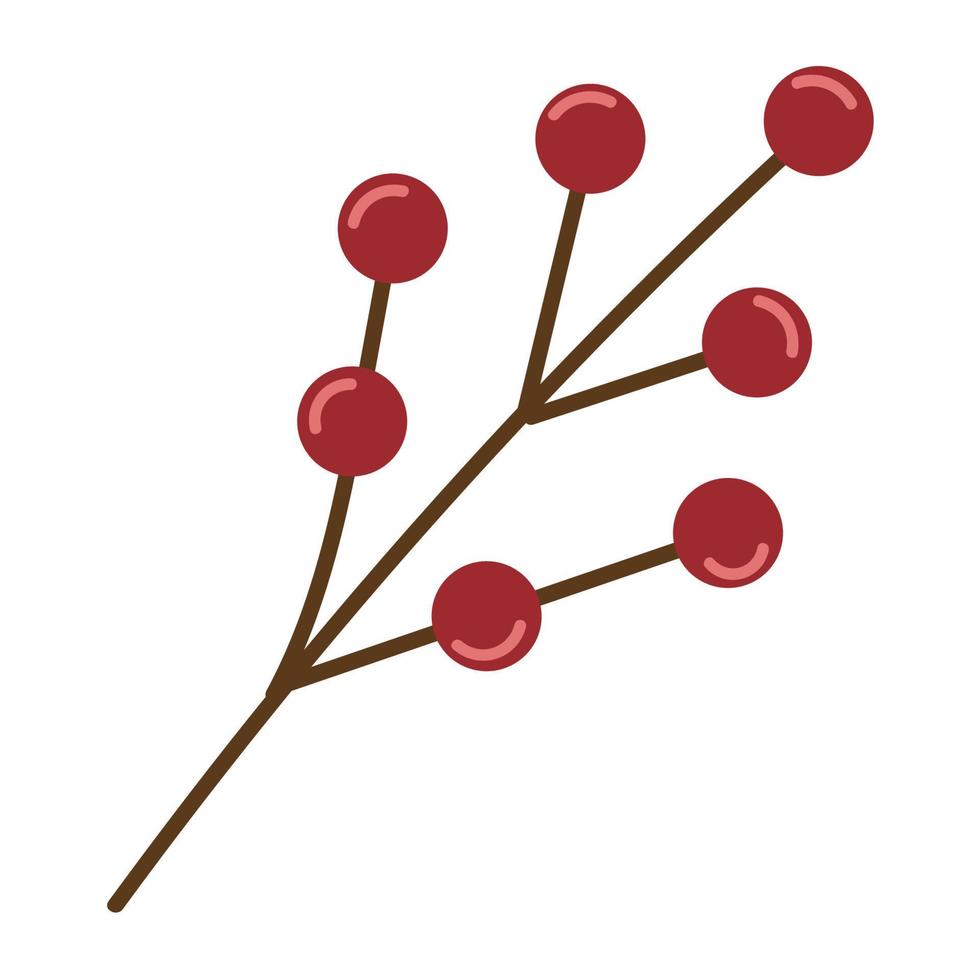 branch with berries vector