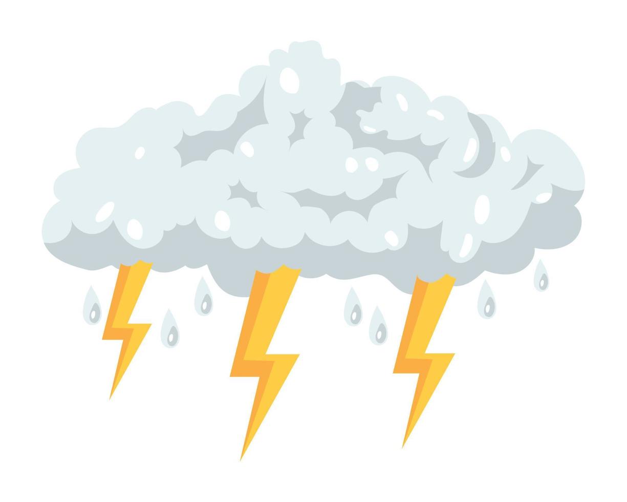 lightning cloud storm vector