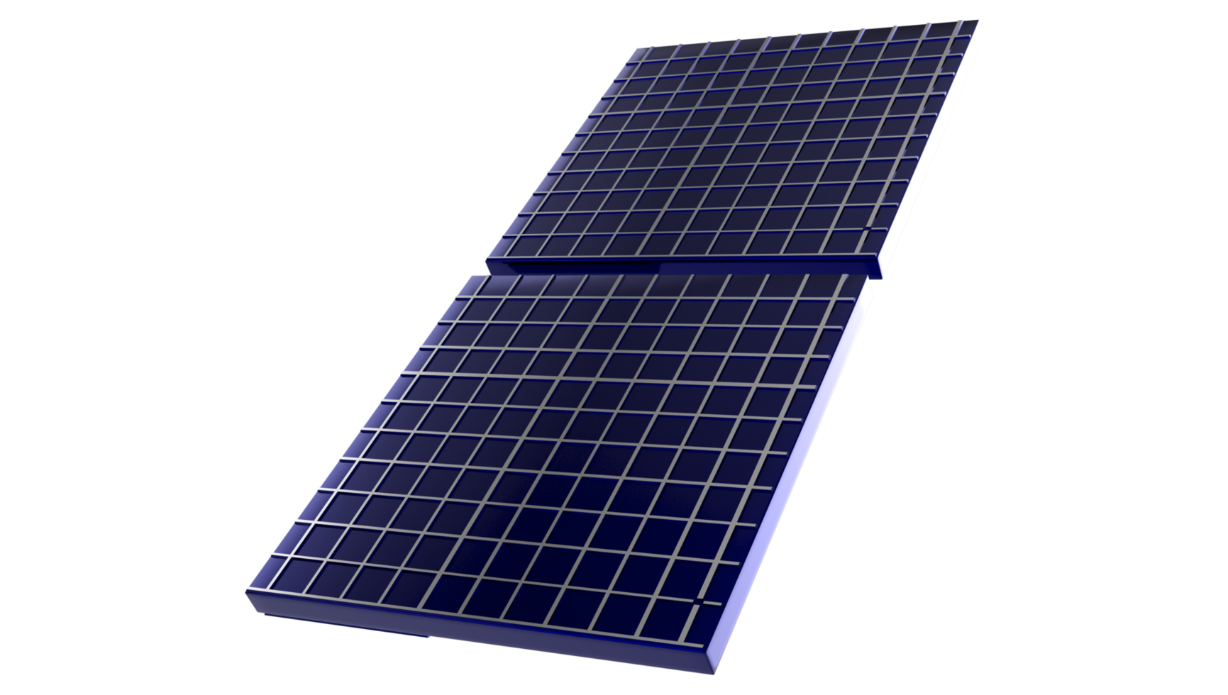 Panneau solaire 3d png avec fond transparent