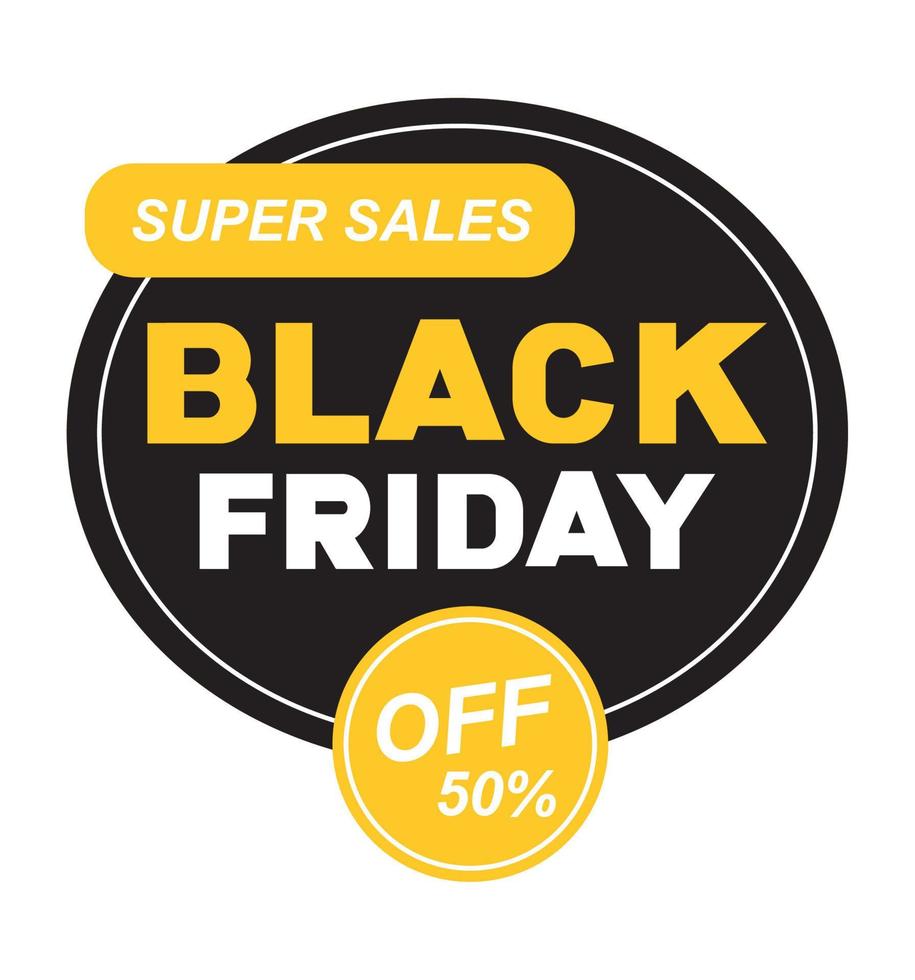 super sales black friday vector