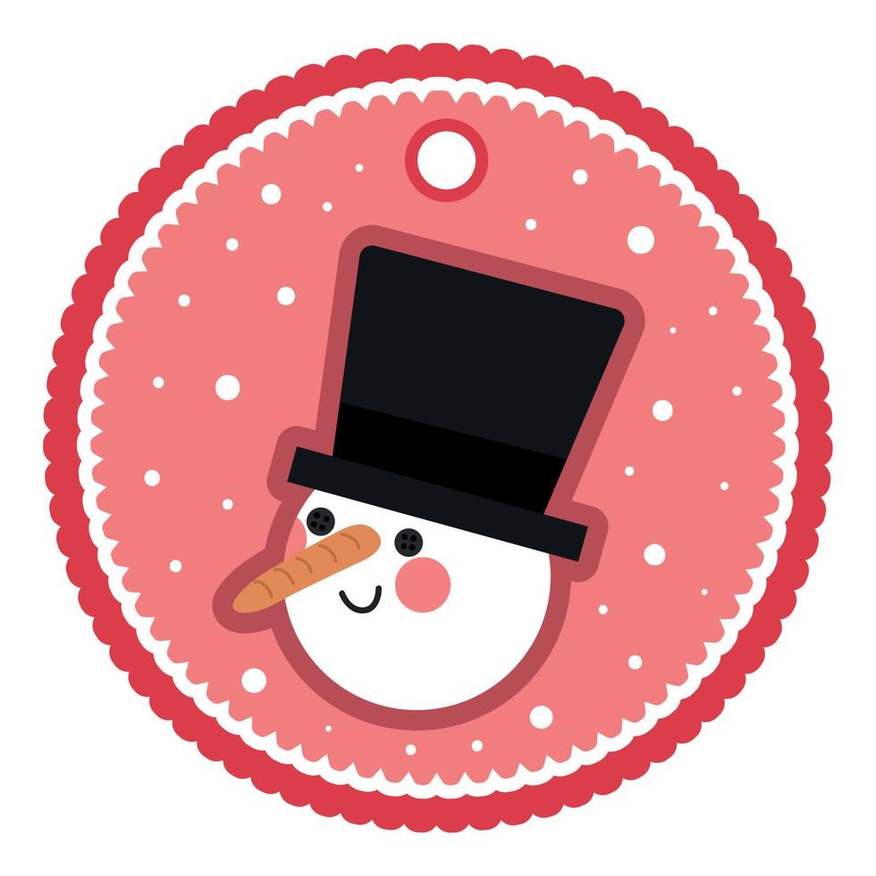 christmas snowman deal vector