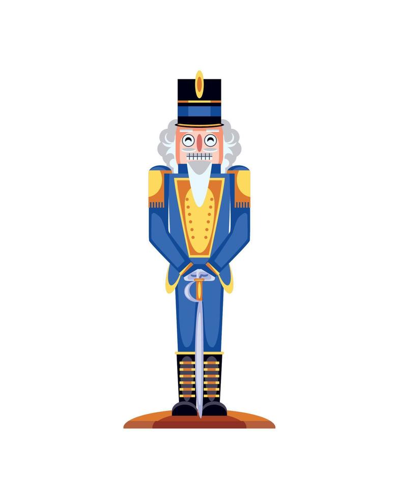 nutcracker with sword vector