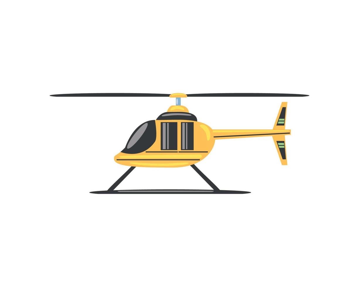 icono de transporte en helicóptero vector