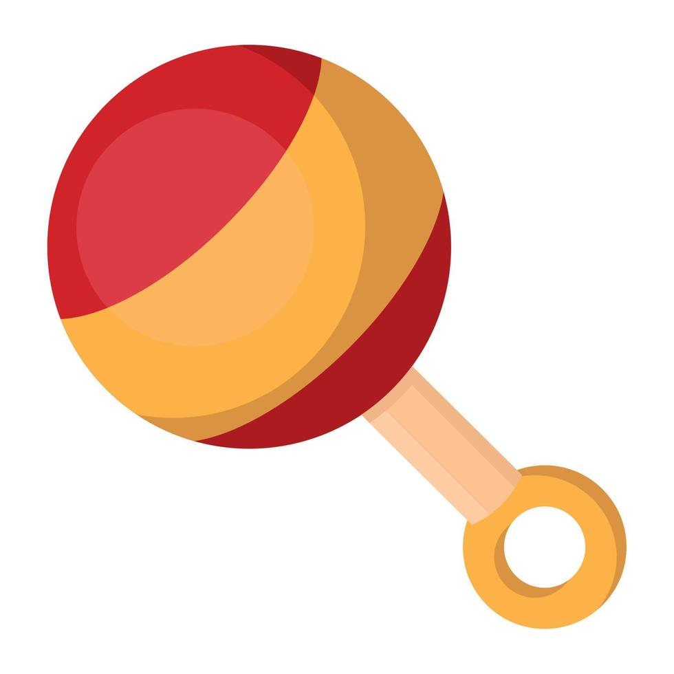 rattle toy icon vector