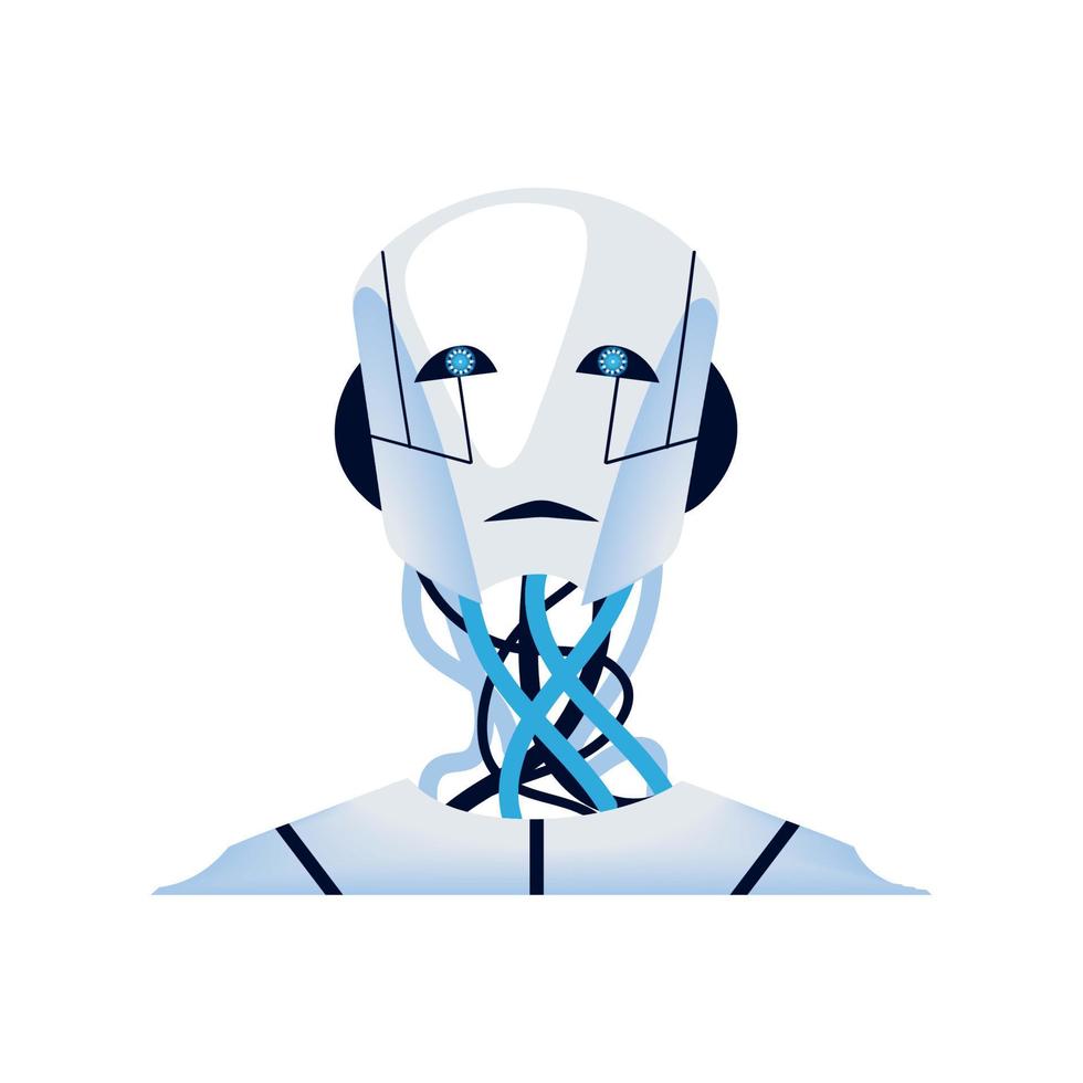 AI robot machine vector