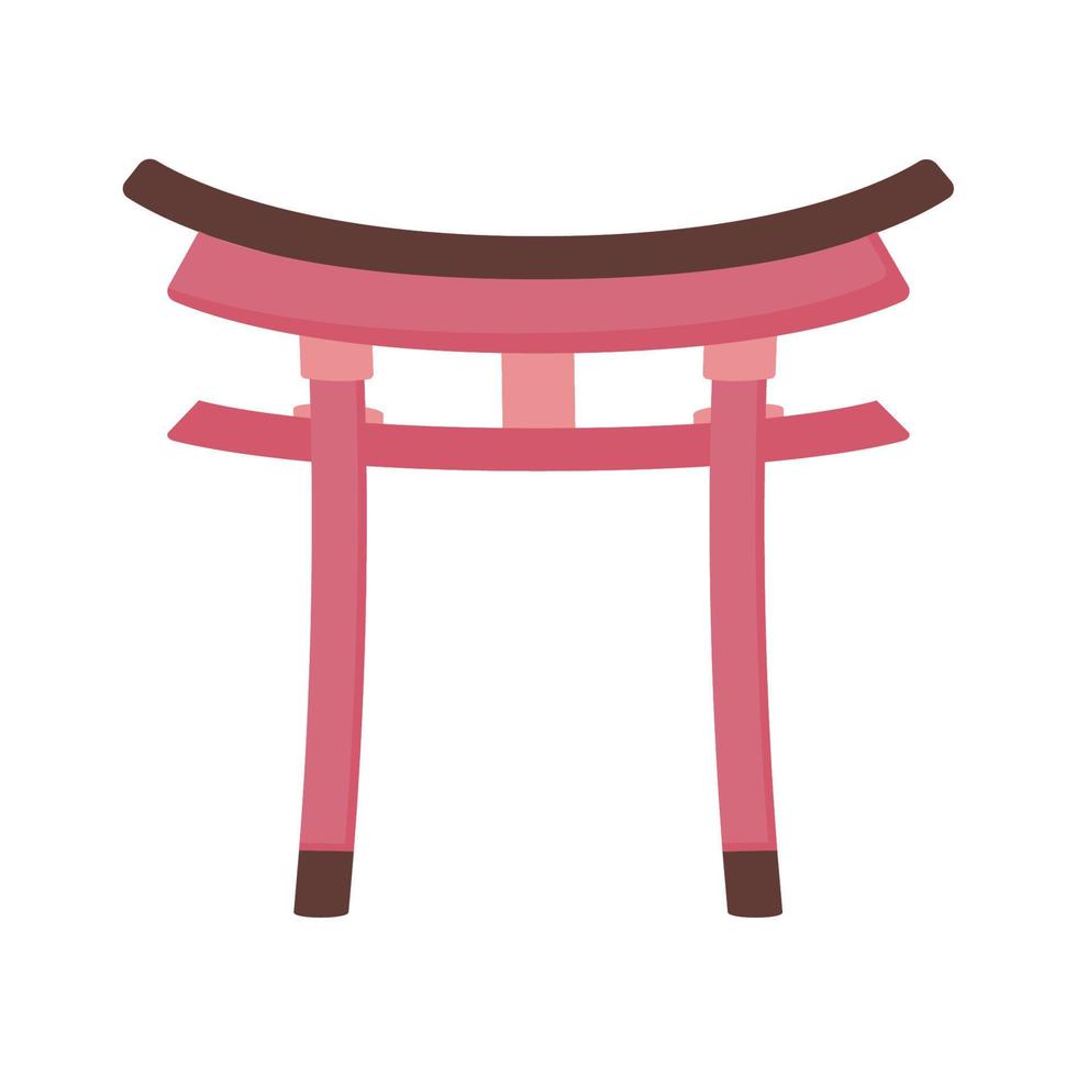 japanese torii gate vector