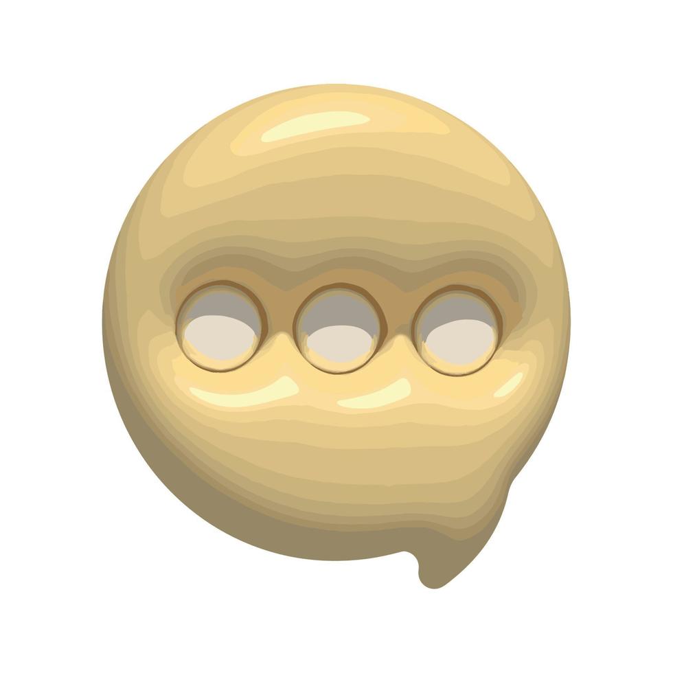 speech bubble 3d style vector