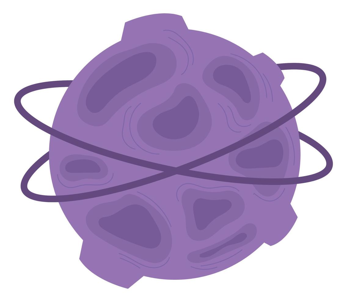 space planet cartoon vector