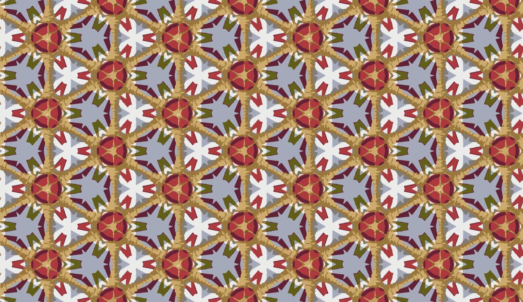 Abstract seamless pattern, seamless wallpaper, seamless background design for interior,wallpaper,fabric,curtain,carpet,clothing,Batik,satin,background , illustration, Embroidery style. vector