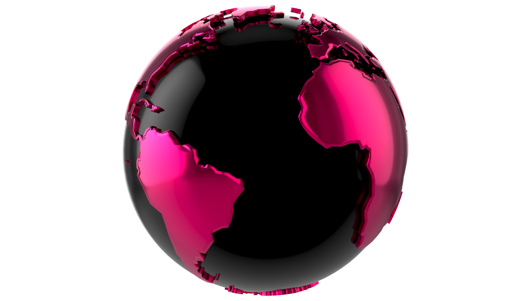 3d world map globe Transparent PNG