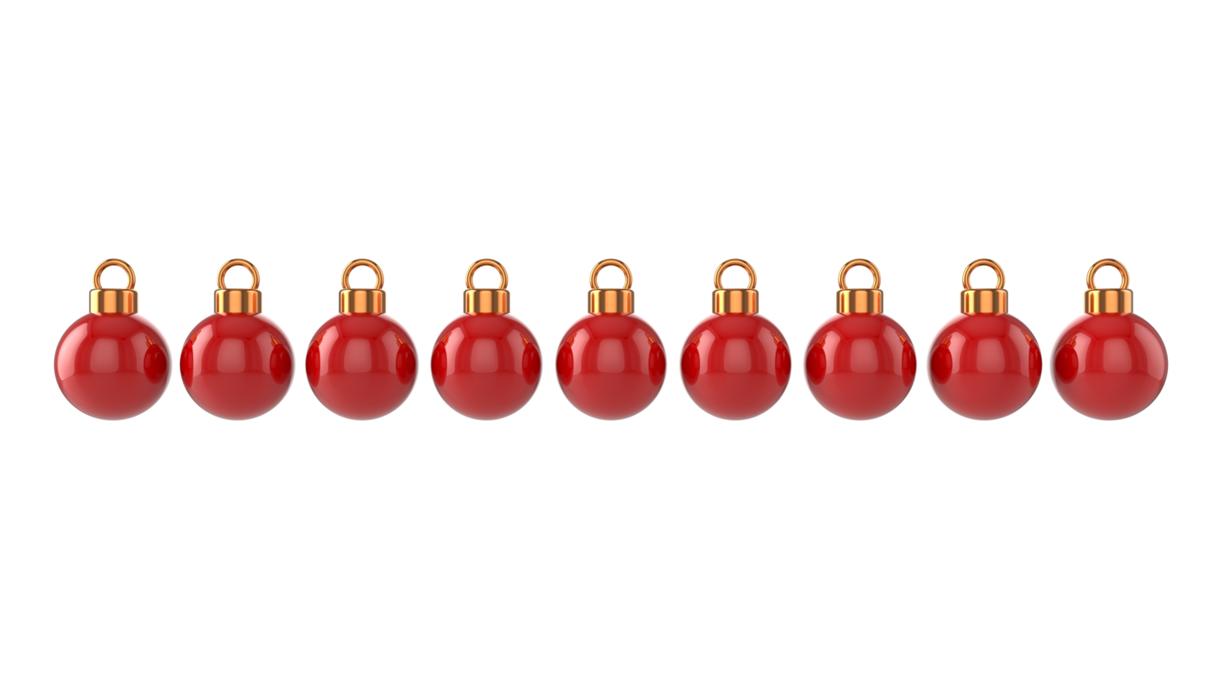 Festive Season balls baubles bombs bulbs decoration Transparent PNG. isolated glass ball. 3D rendering. New Year's Eve winter hanging adornment souvenir. Traditional ornament happy wintertime holidays png