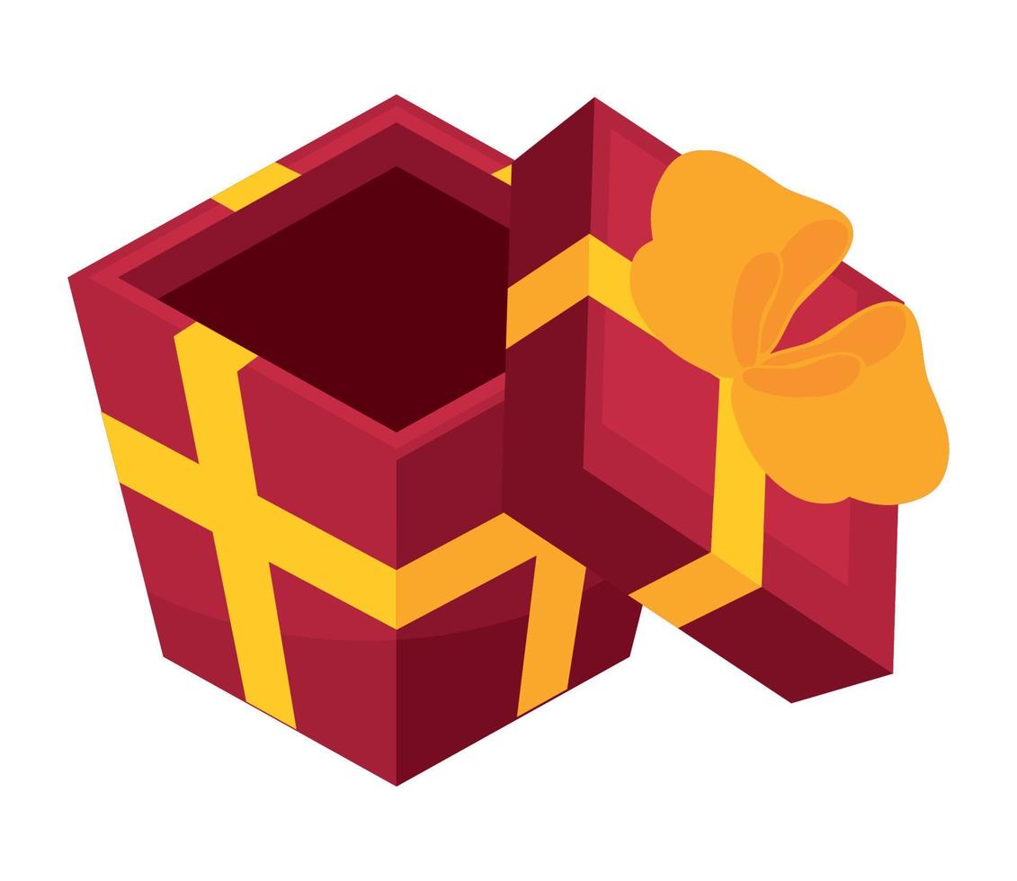 open gift present boxing day vector