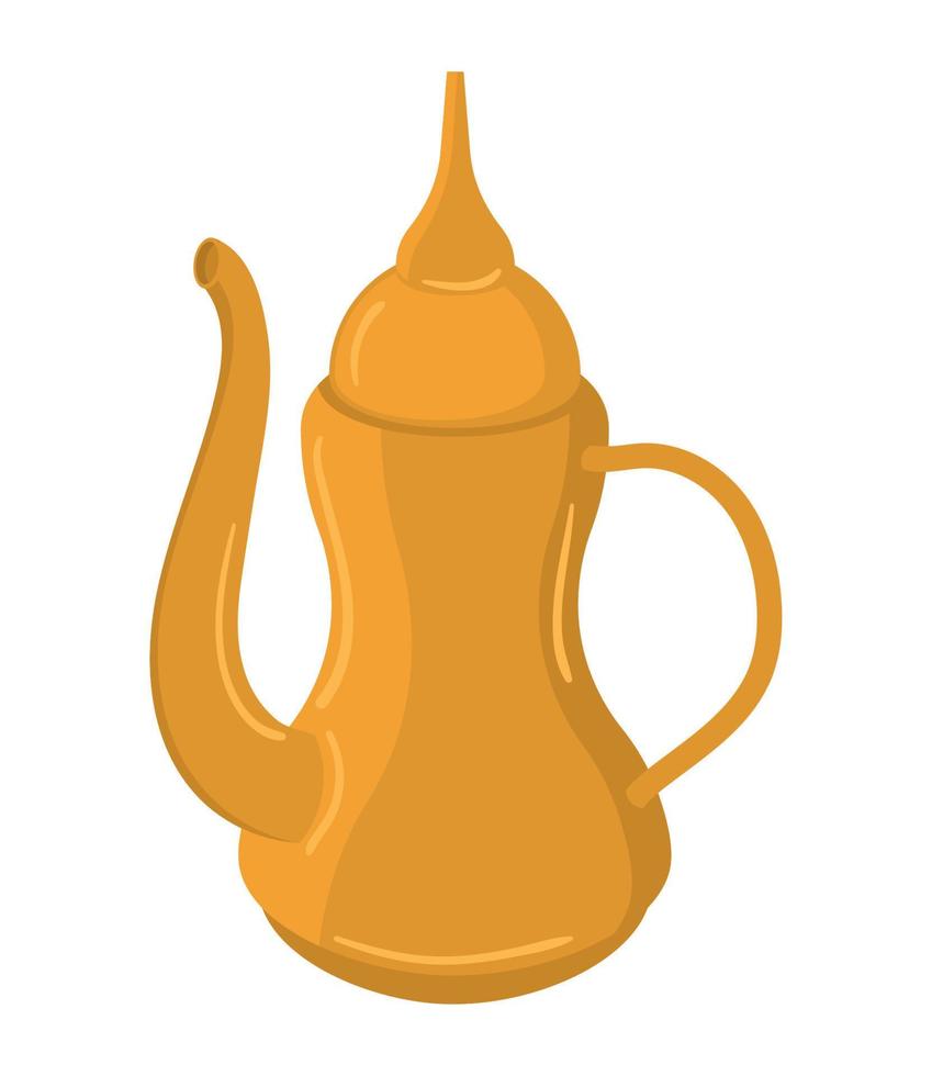 arabic teapot icon vector