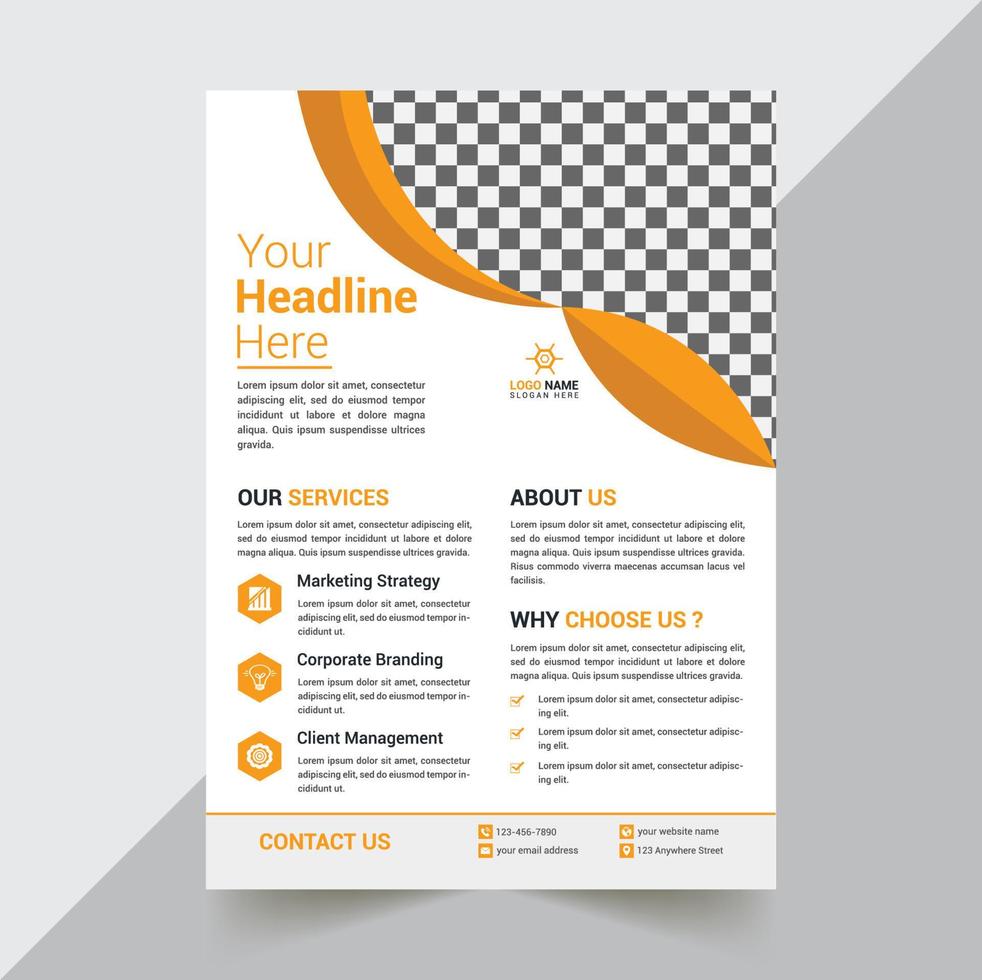 Creative Flyer Design Template vector