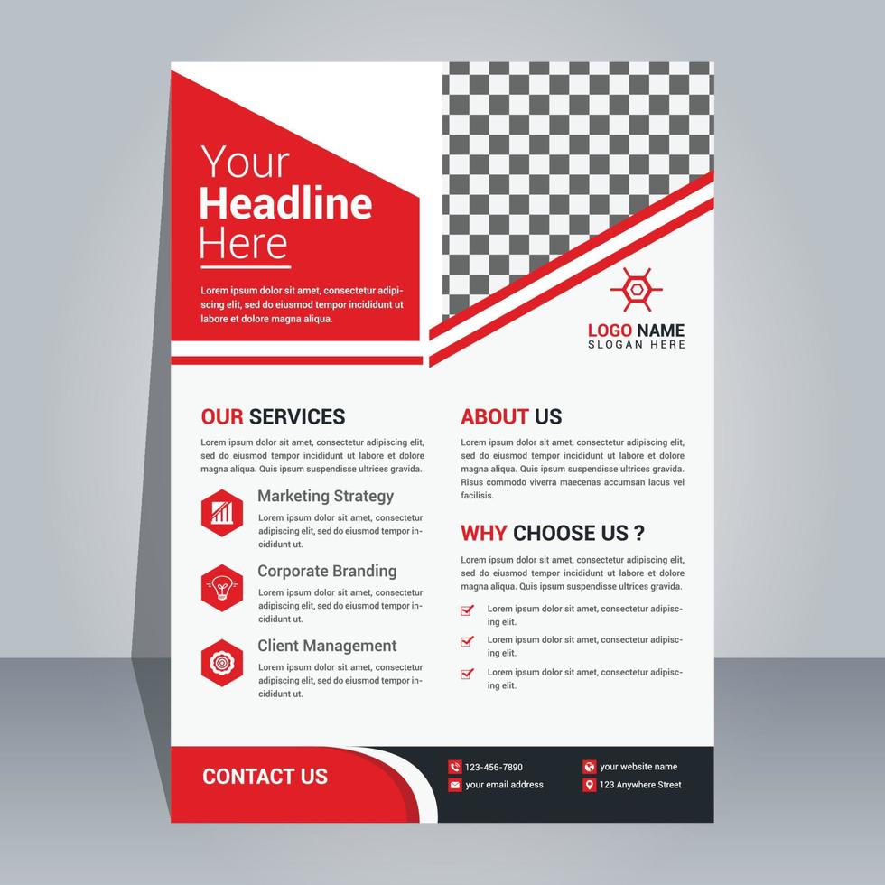 Creative Flyer Design Template vector