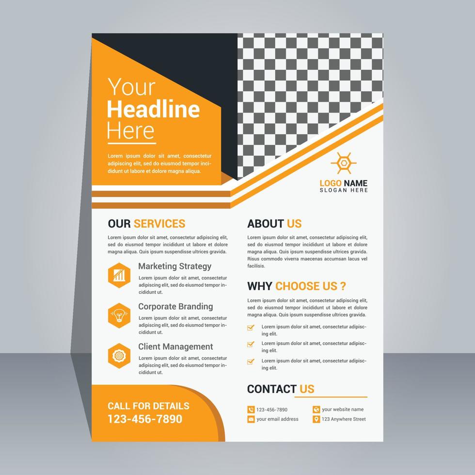 Creative Flyer Design Template vector