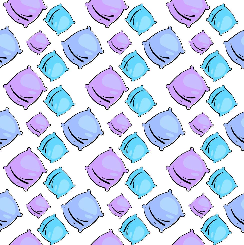 Pillows wallpaper, illustration, vector on white background. 13828565