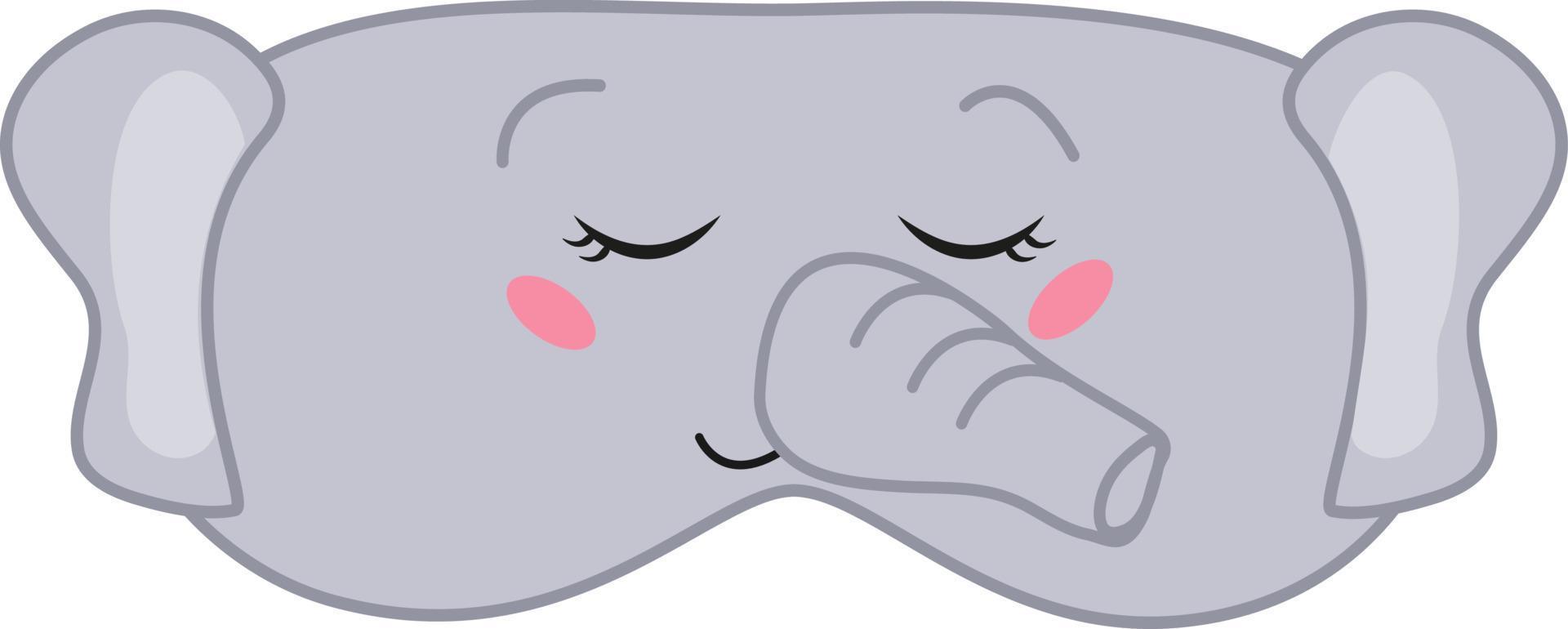 Sleeping mask with cute animal faces Vector illustration 13828579