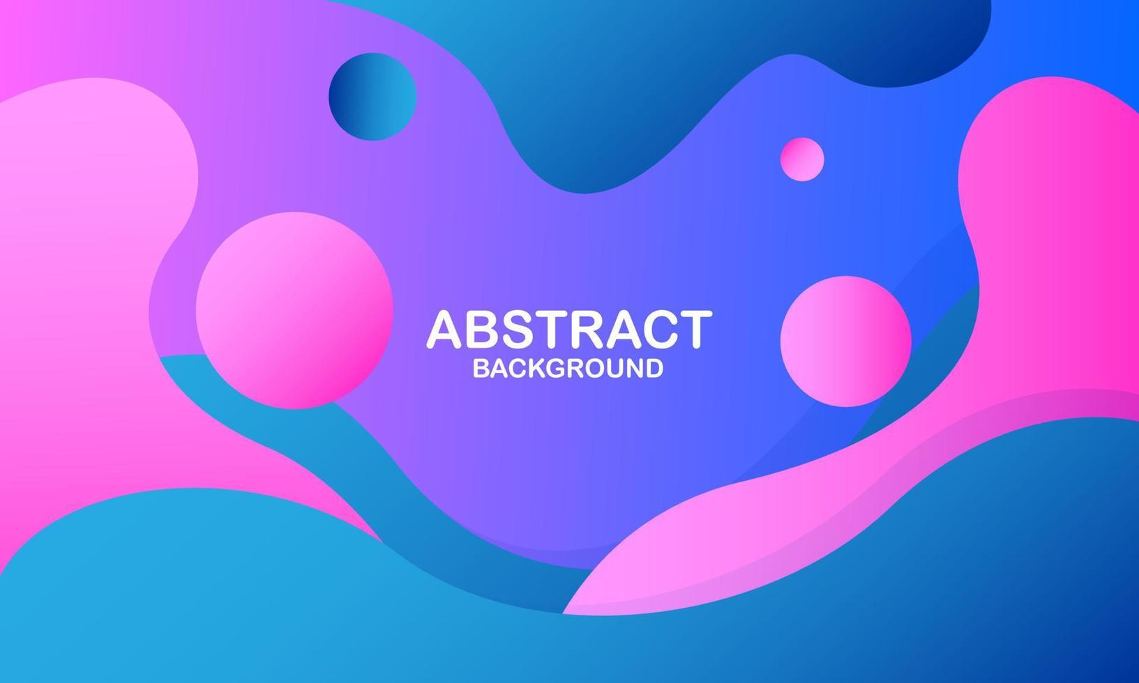 Abstract blue and pink liquid background. Vector illustration