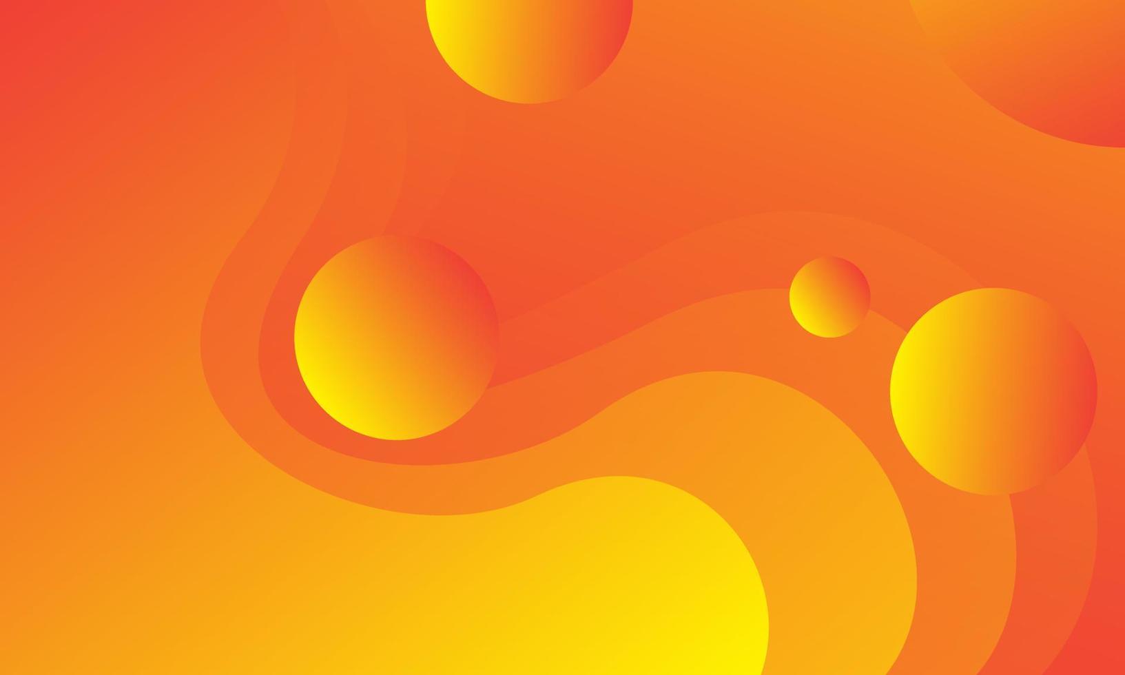 fondo de onda líquida con fondo de color naranja y amarillo vector