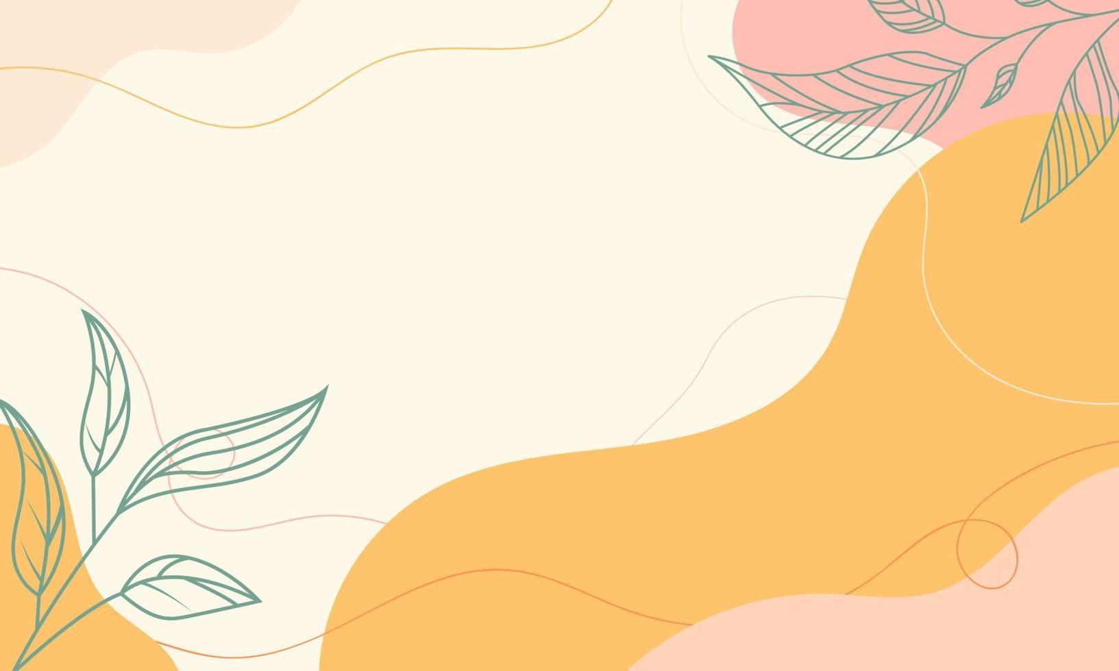 Hand drawn minimal abstract background vector