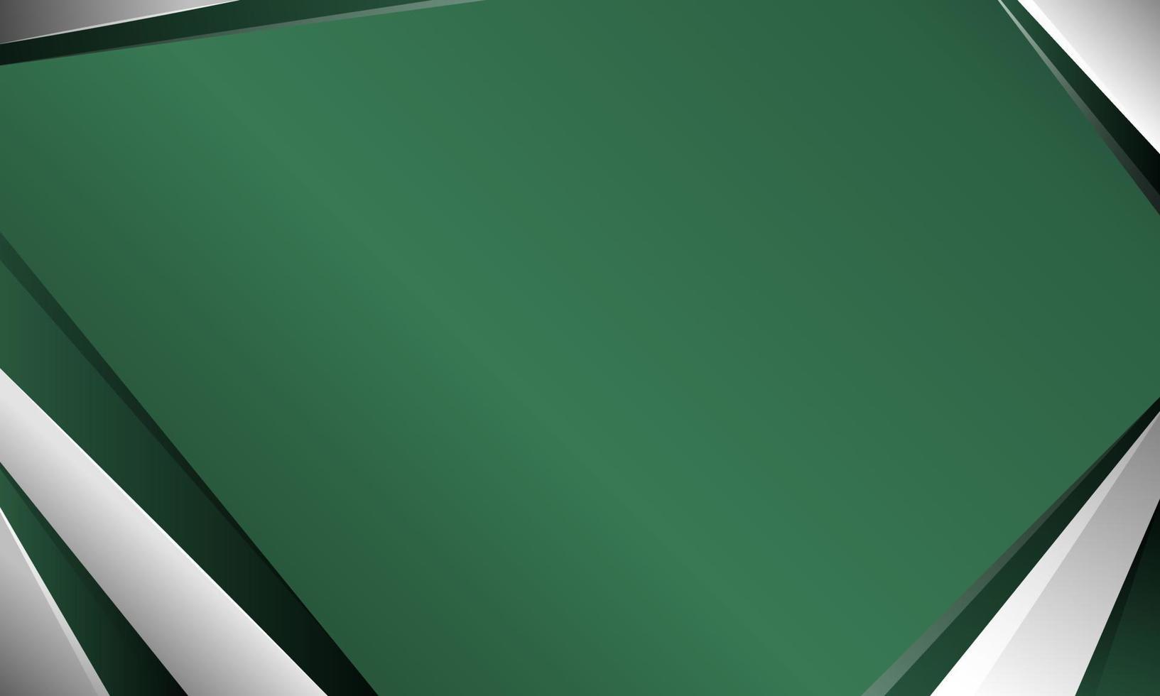 Elegant background, silver green metallic vector
