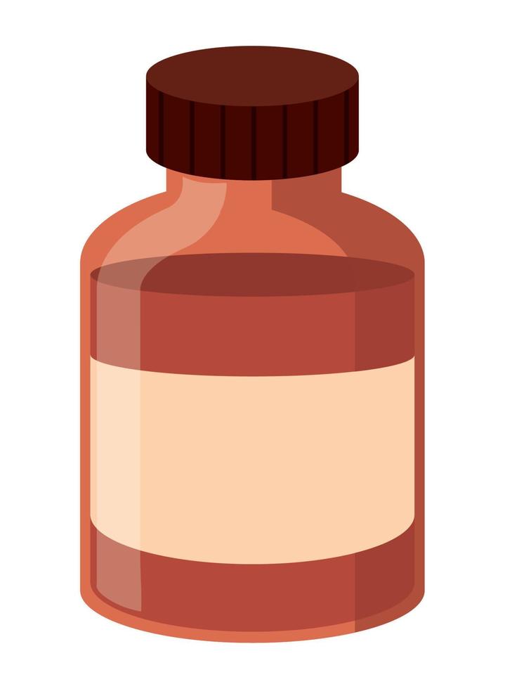 medicine bottle icon vector