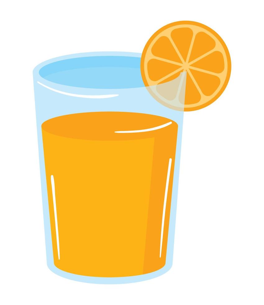 icono de bebida de jugo de naranja vector