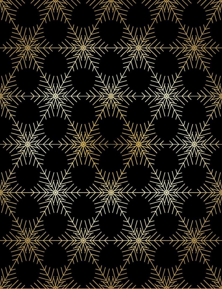 Vector Christmas card. Snowflakes background. Winter seamless pattern.