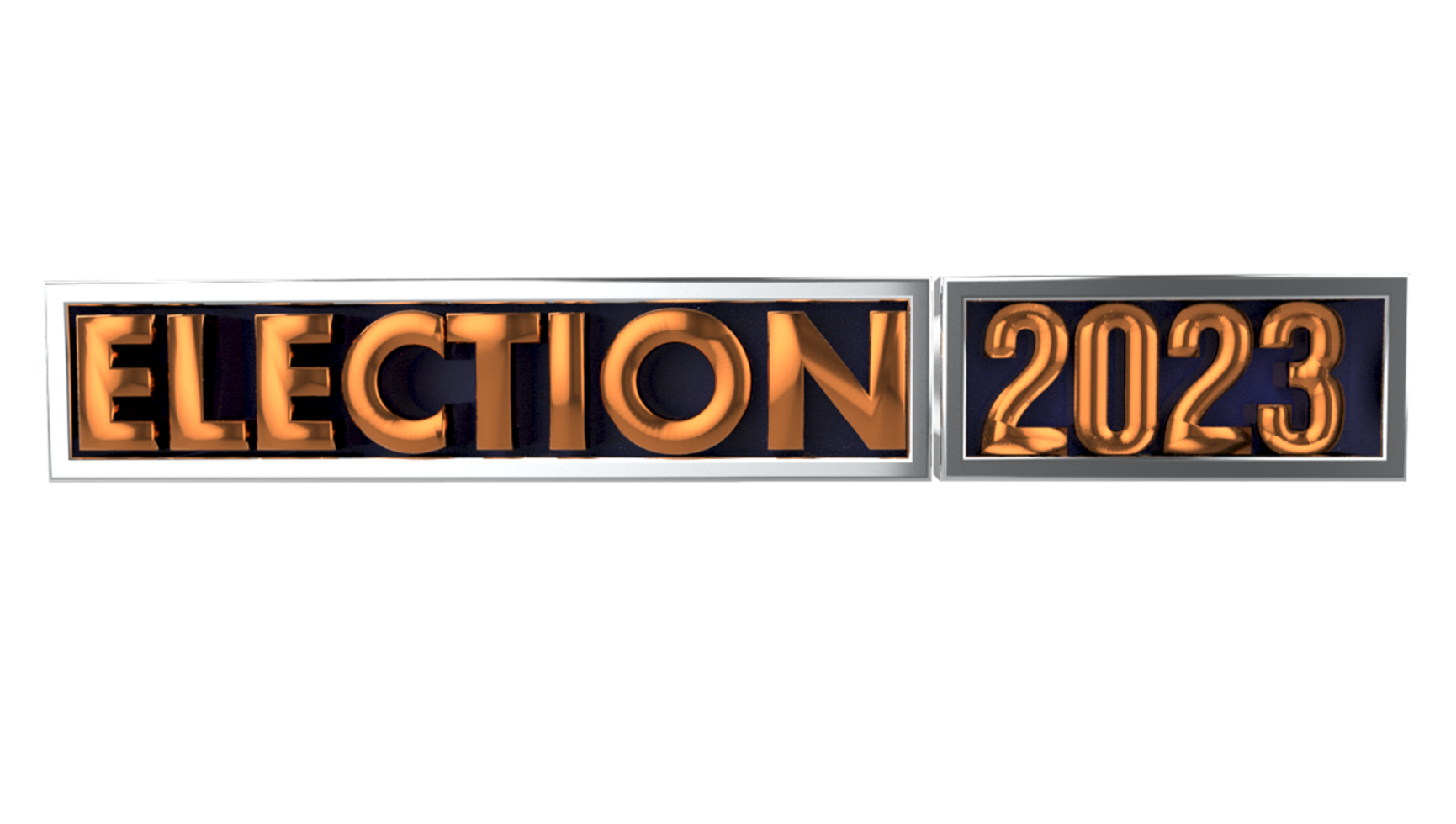Logo électoral 3d png avec logo transparent