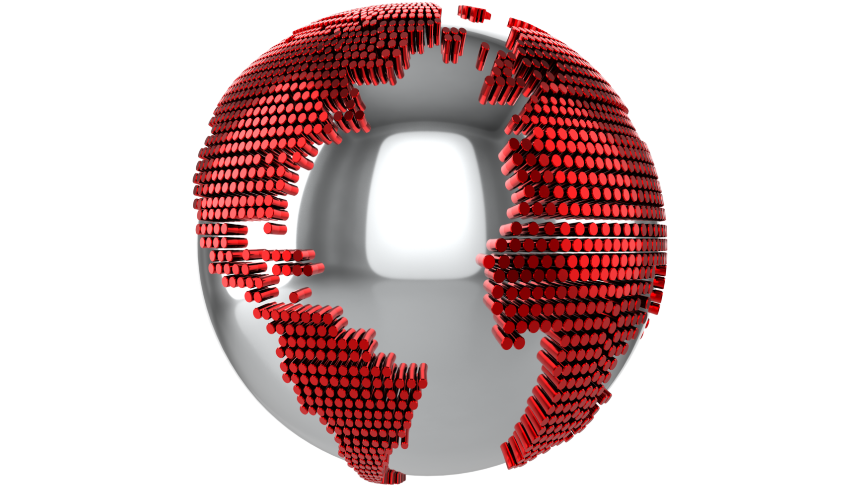 3d world map globe Transparent PNG