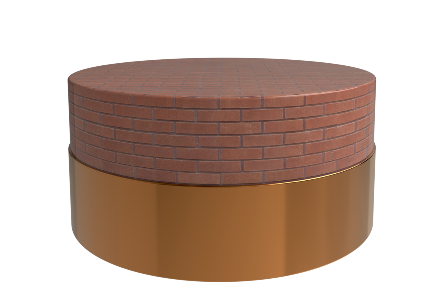 pódio vazio ou exibição de pedestal em fundo transparente png com conceito de suporte de cilindro. prateleira de produtos em branco. renderização em 3D