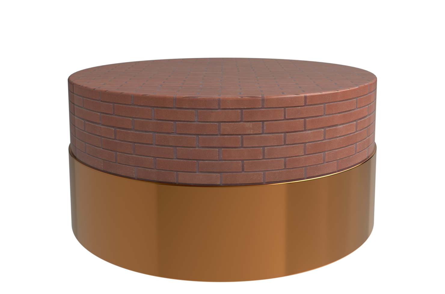 Empty podium or pedestal display on PNG Transparent background with cylinder stand concept. Blank product shelf. 3D rendering