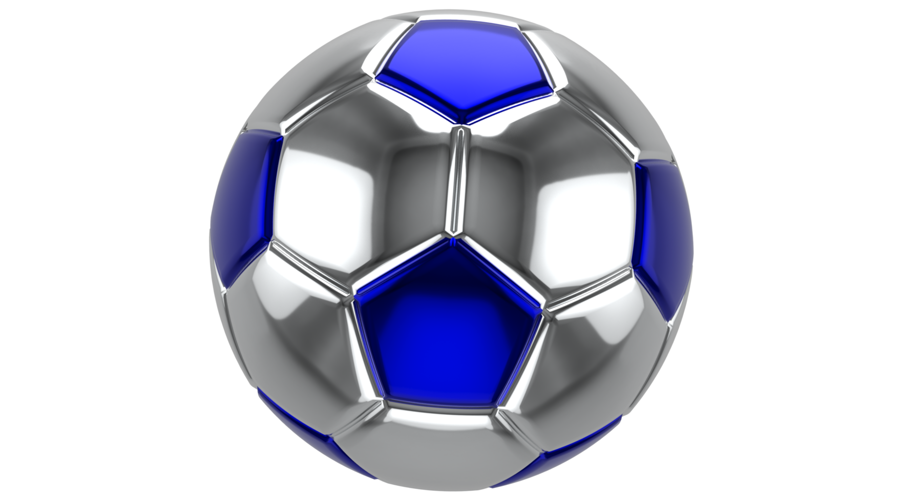 bola de futebol isolada em fundo transparente png renderização em 3d