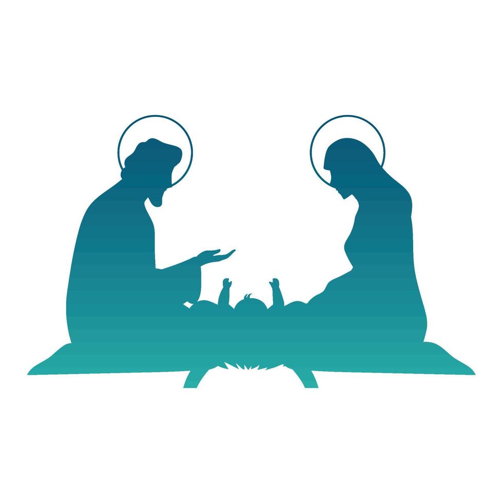 manger nativity scene vector