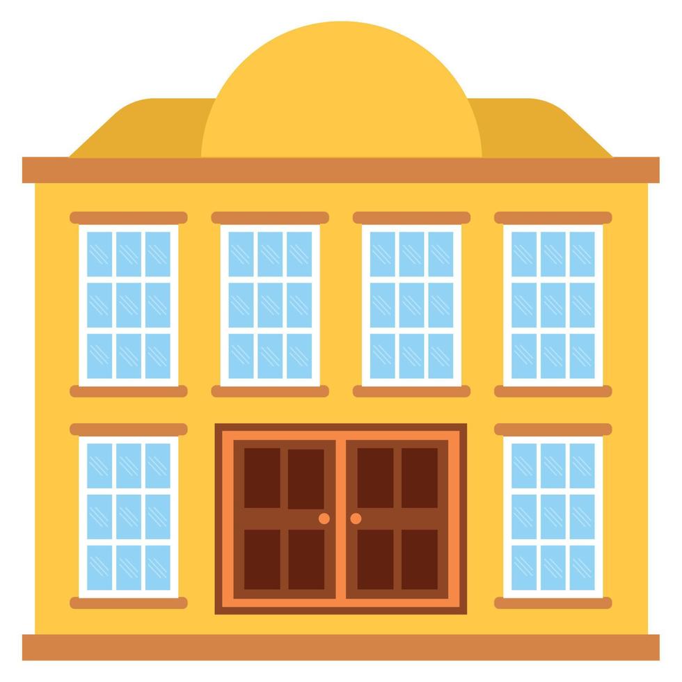 building traditional icon vector