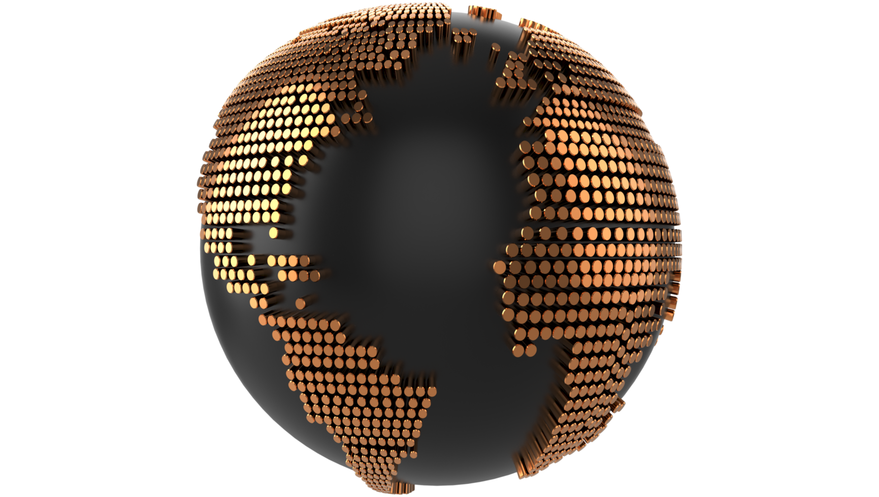 3d world map globe Transparent PNG