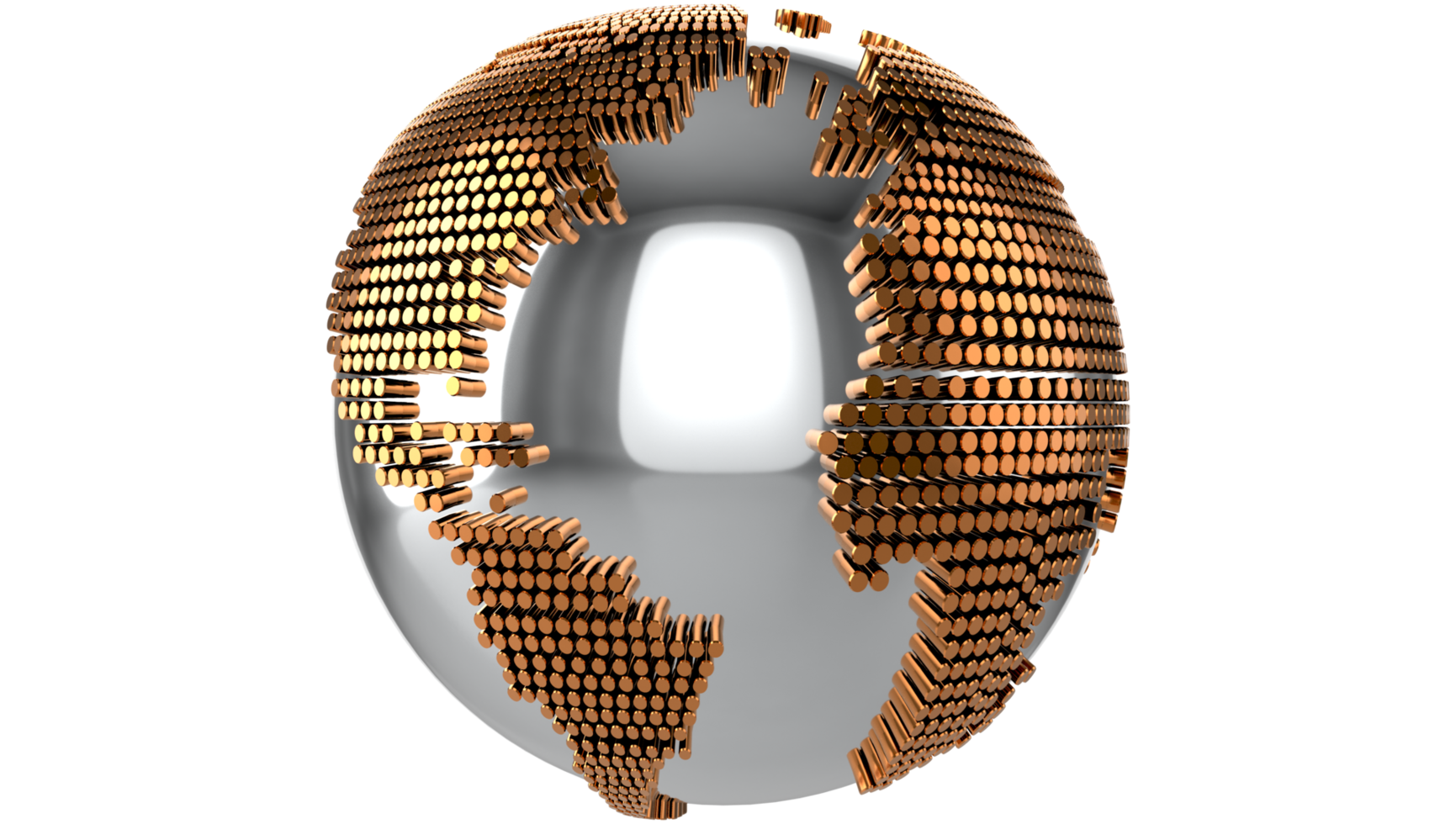 3d world map globe Transparent PNG