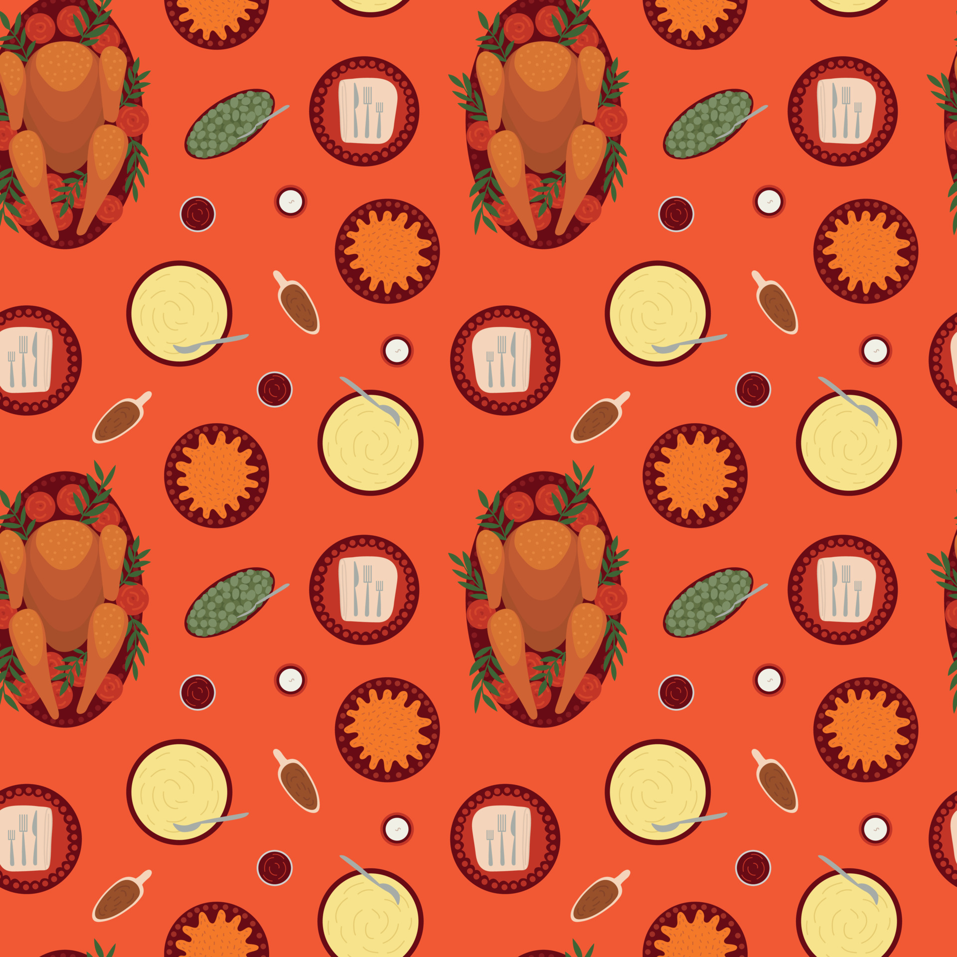 Thanksgiving Turkey Vector Seamless Patterb Hand Drawn Traditional thanksgiving-turkey-vector-seamless-patterb-hand-drawn-traditional